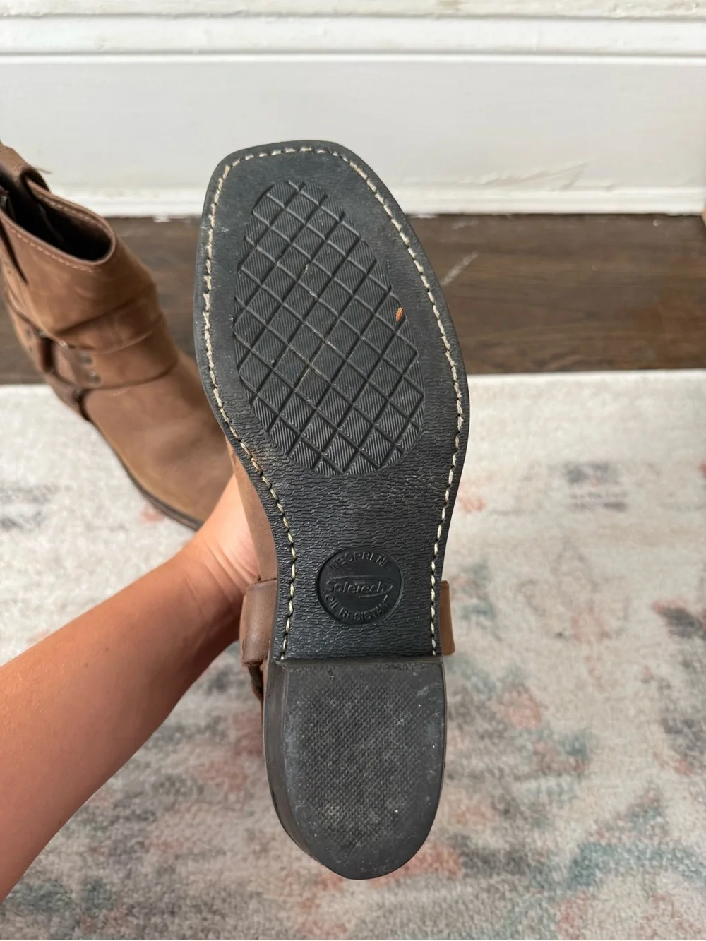 Vintage Frye Brown Suede Harness Ankle Boots 8.5/9